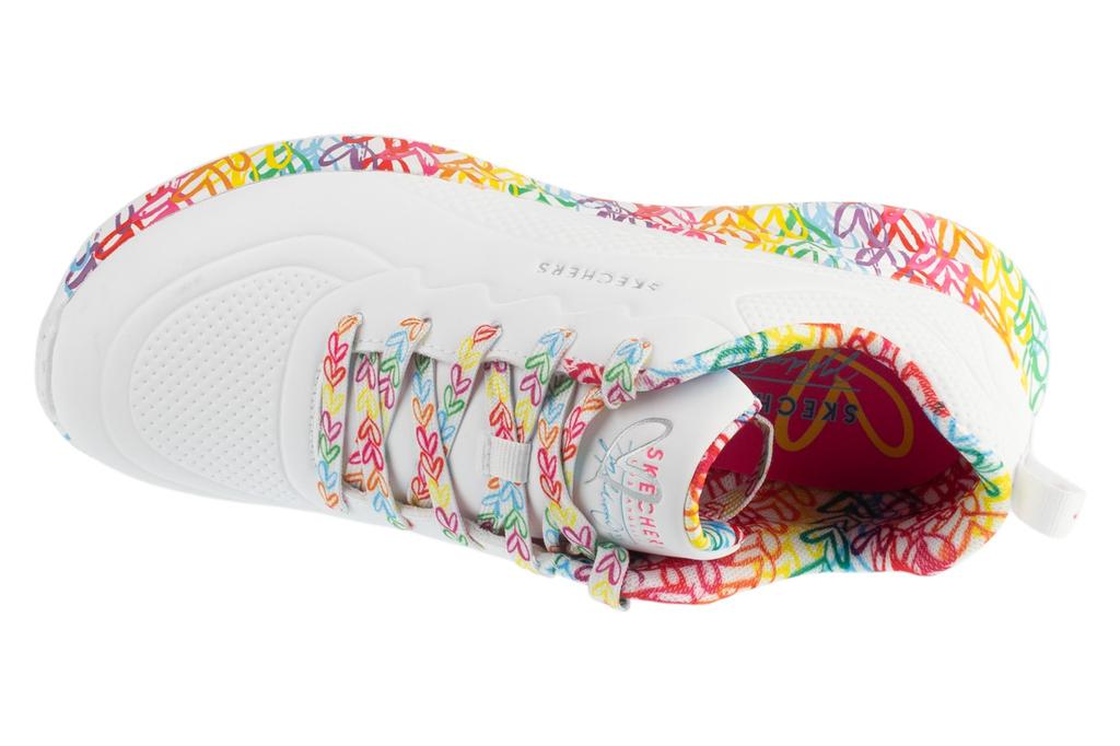 Skechers Uno Lite - Exuberant Hearts, Womens white Sneakers