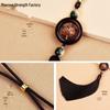 Sandalwood Lotus Car Pendant: Elegant Rearview Mirror Decoration
