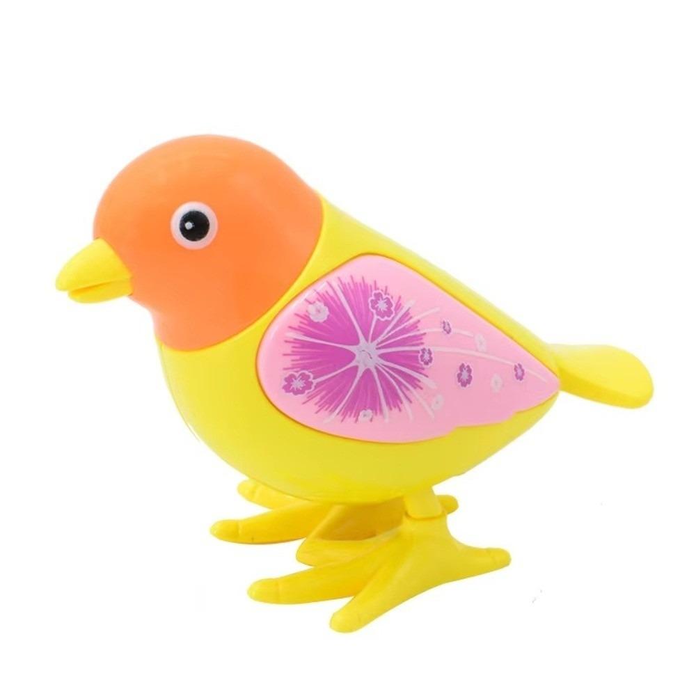 1pc Color Random Clockwork  Bird Toy Plastic Cartoon Jumping Bird Spring-Powered Magpie Toy  Gift