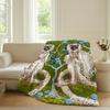 Aesthetic Animal Exotic Style Art Blanket Warm Soft Suitable For Bedroom Sofa Bed Living Room Office Travel Camping Gifts