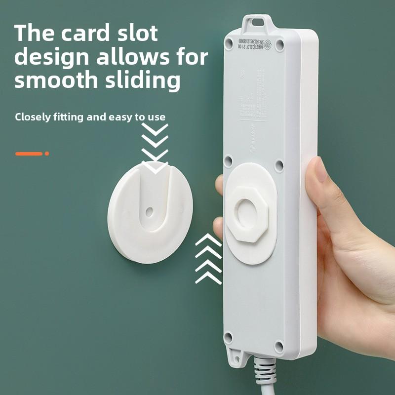 Socket Holder, power cord head finishing bracket, seamless wall hanging plug hook, sundries storage