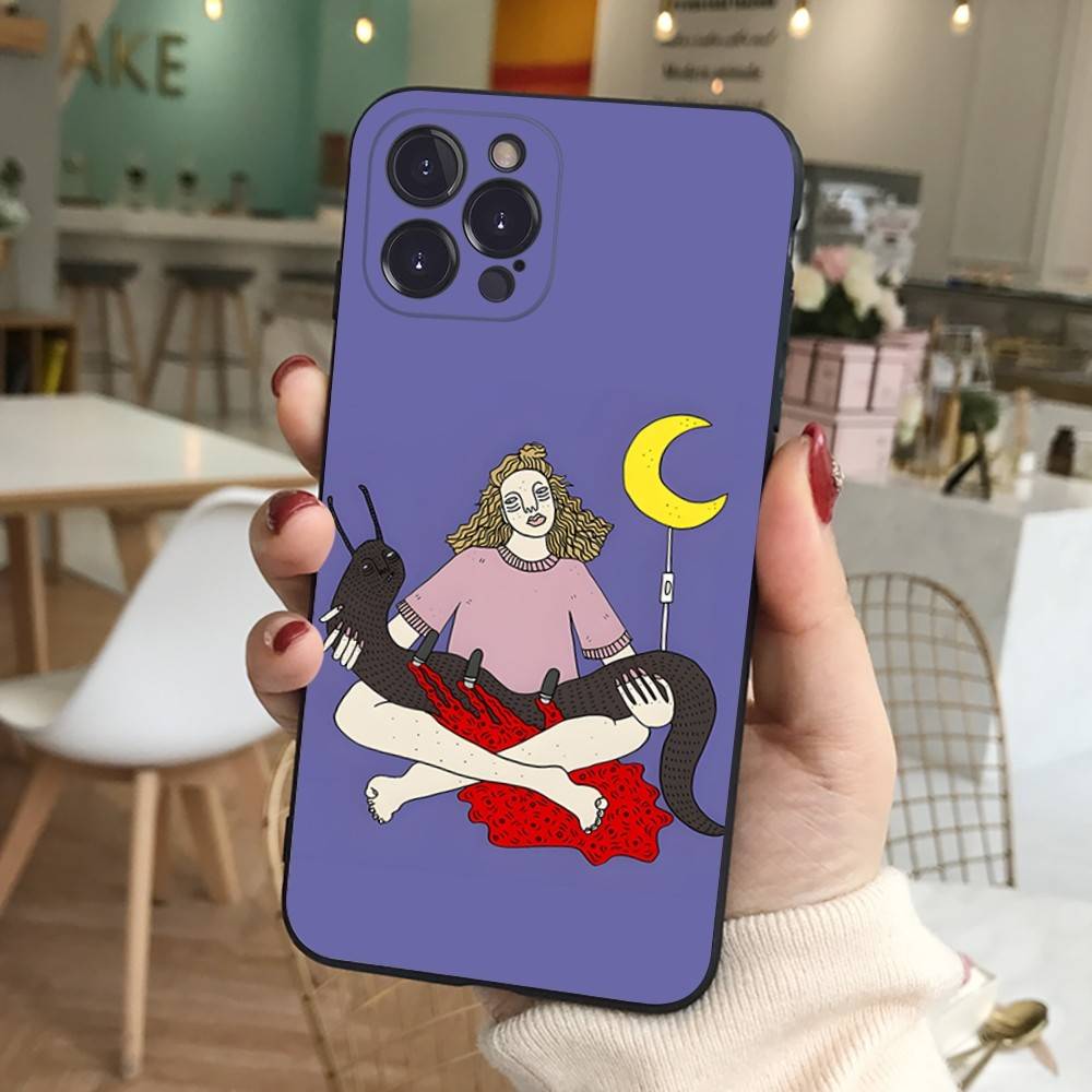 Polly Nor Print Handyhülle für iPhone 16 15 14 13 12 11 17 Pro Max Plus Rückseitenhüllen