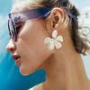 Beach Resort Style Floral Earrings - Exaggerated High-End Fashion Ear Accessories