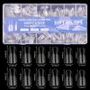 Glossy Semi-Frosted False Nail Art Tips - Boxed, Seamless, Wearable Stickers
