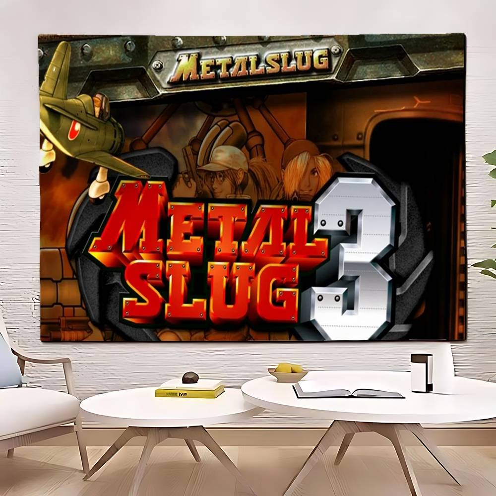 Retro Game MMetal SSlug Gamer Tapestry Customizable Tapestries Of Various Styleswall Hangings Photo Printingwall Hangings