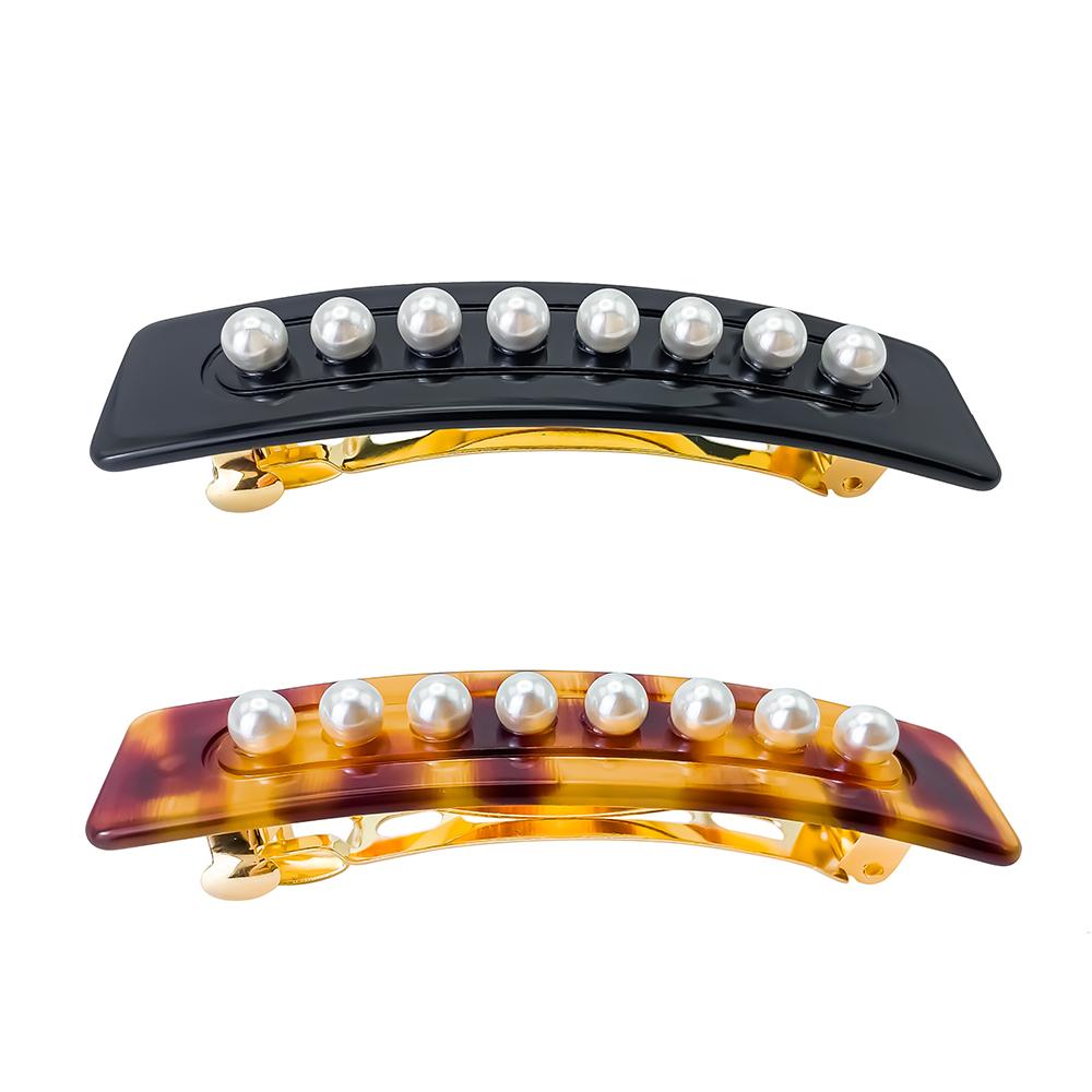 eManco Fashionable and Glamorous Two Styles Pearl Side Clips Tidy Up Your Hair Daily Home Hair Accessories For Sale