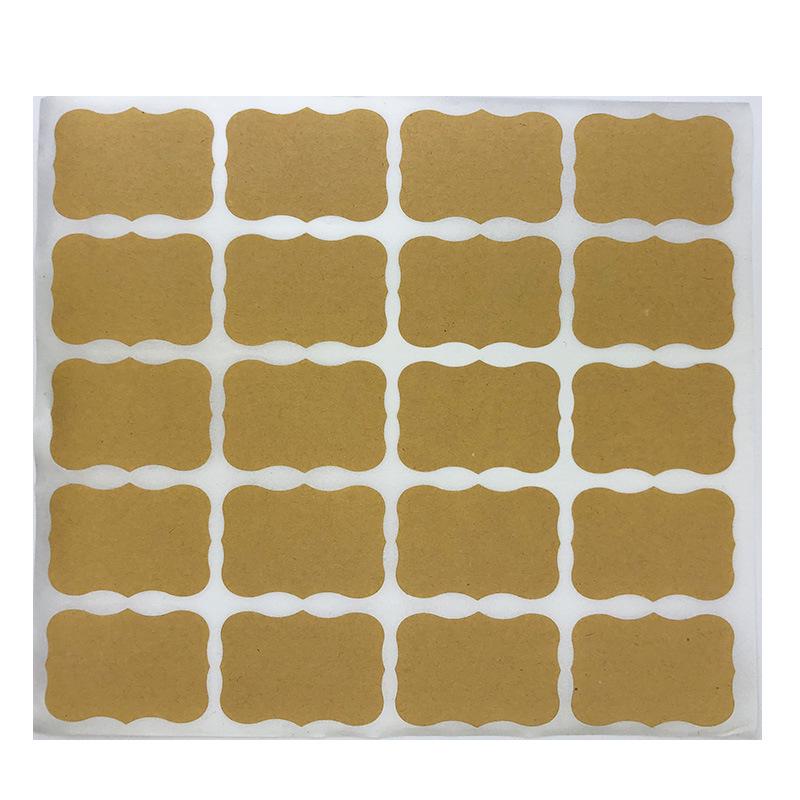 Special-Shaped Yellow Kraft Paper Memo Stickers