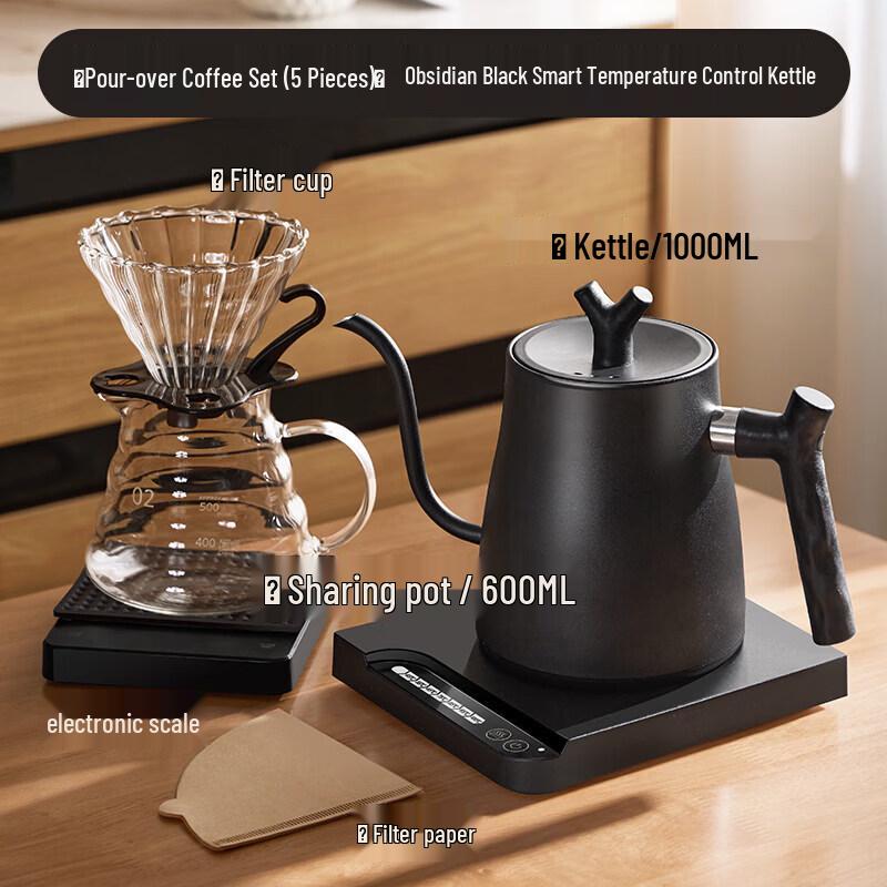 Japanese Style Temperature Control Electric Pour-Over Kettle
