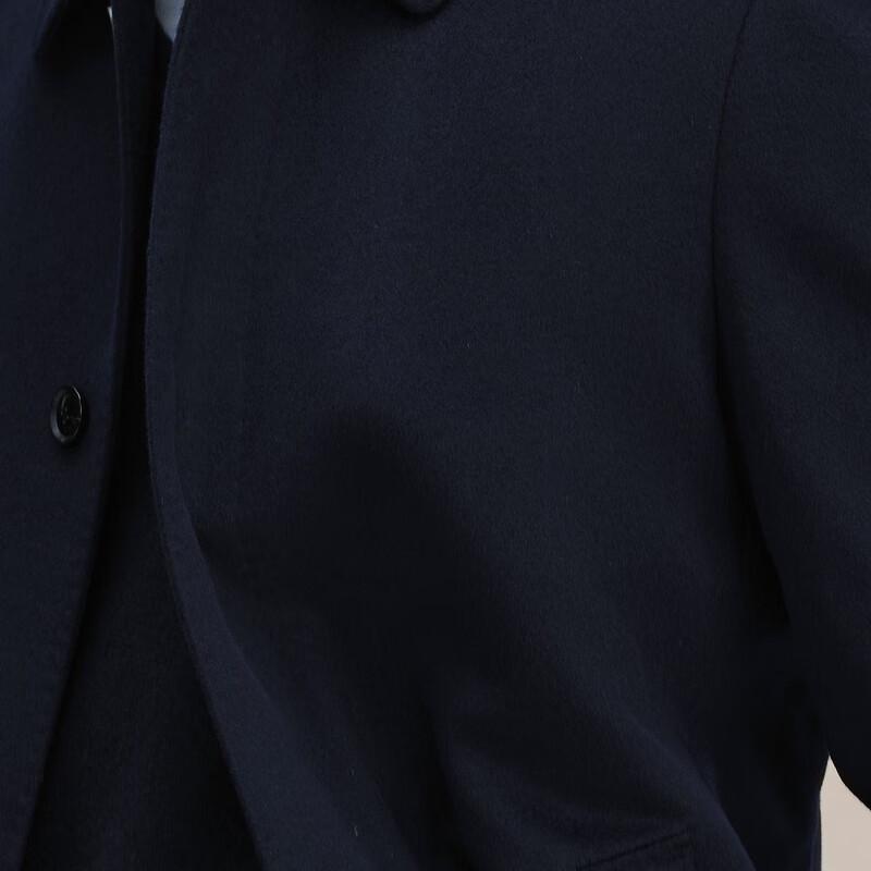 EMZ Men's Autumn/Winter Wool Cashmere Overcoat