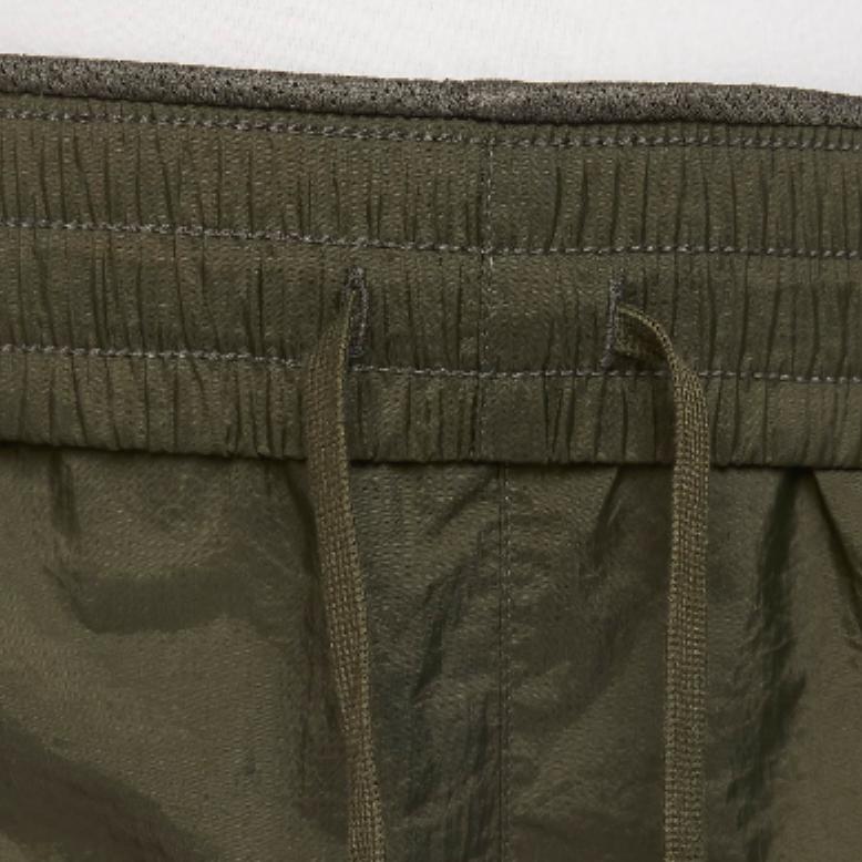 Nike Solid Color Lace-Up Multi-Pocket Design Sports Casual Pants Kids pants Khaki-Green FD2951-325