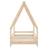 Kids  Bed 80 X 160 Cm Solid Pine Wood