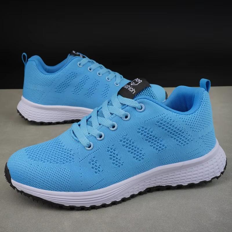 Women'S New Breathable Mesh Shoes Comfortable Lightweight Breathable Anti Slip Suitable  Walking Training Cycling Sports Shoes