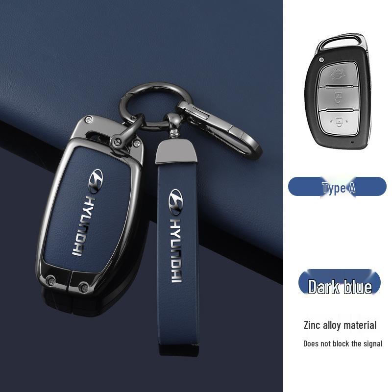 Key Cover Compatible with Beijing Hyundai Ix35, Elantra, Festa, Verna, Ix25, Santa Fe - Premium Men's Bag Case