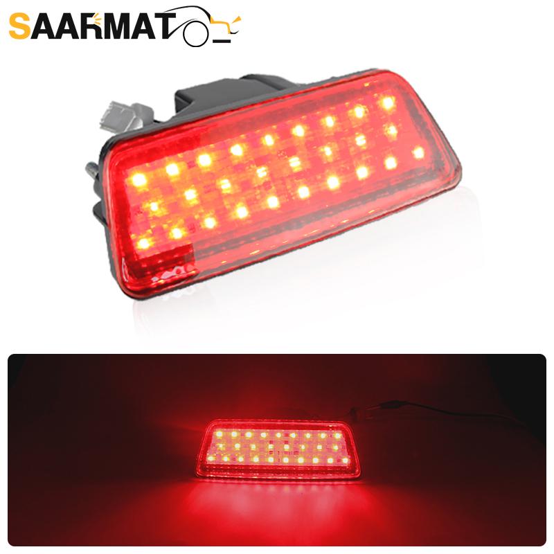 RED Smoke Car LED Rear Bumper Fog Lamp Brake Reflector Lights for Nissan Juke Rogue Fit XTrail X-Trail T32 2014-2018 26580-ED50A