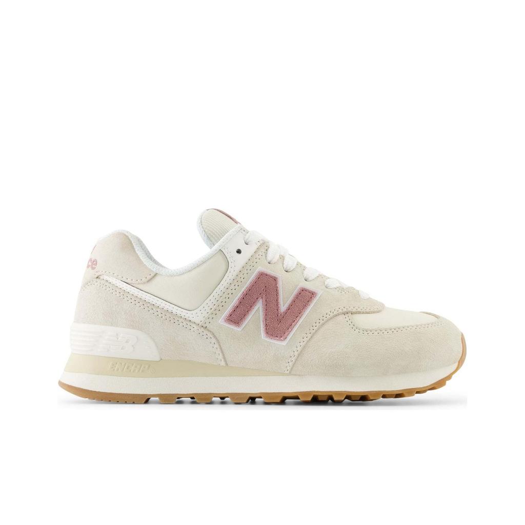 New Balance 574 Linen Rosewood Men Sneakers Cream WL574QC2