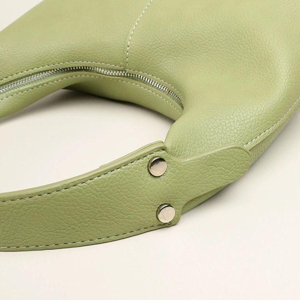 Große PU Hobo Tasche Koreanischer Stil Französischer Stil Handtasche Elegante Umhängetasche Streetwear