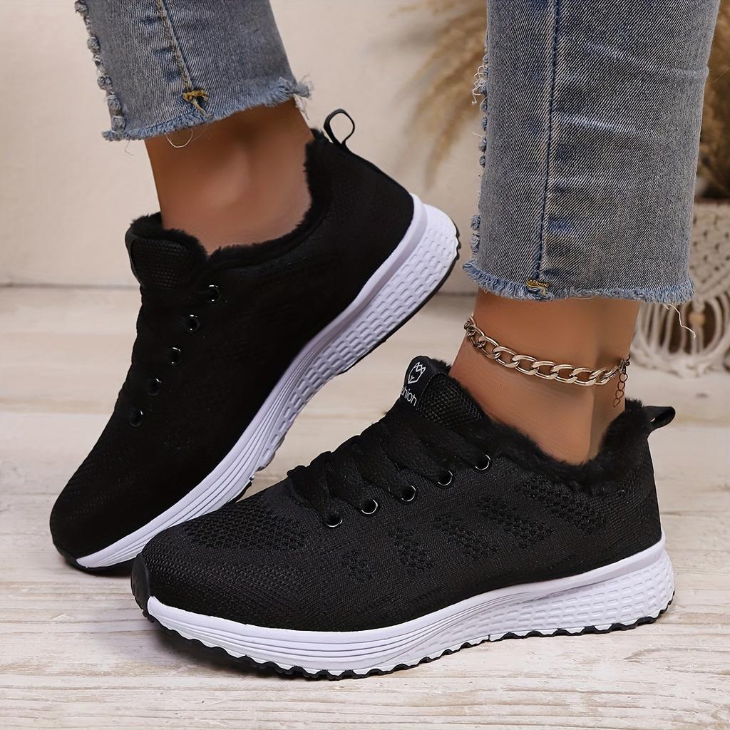 Women Thickened Insulated Snow Boots Lightweight Plus Size Breathable Casual Sports Winter Shoes
