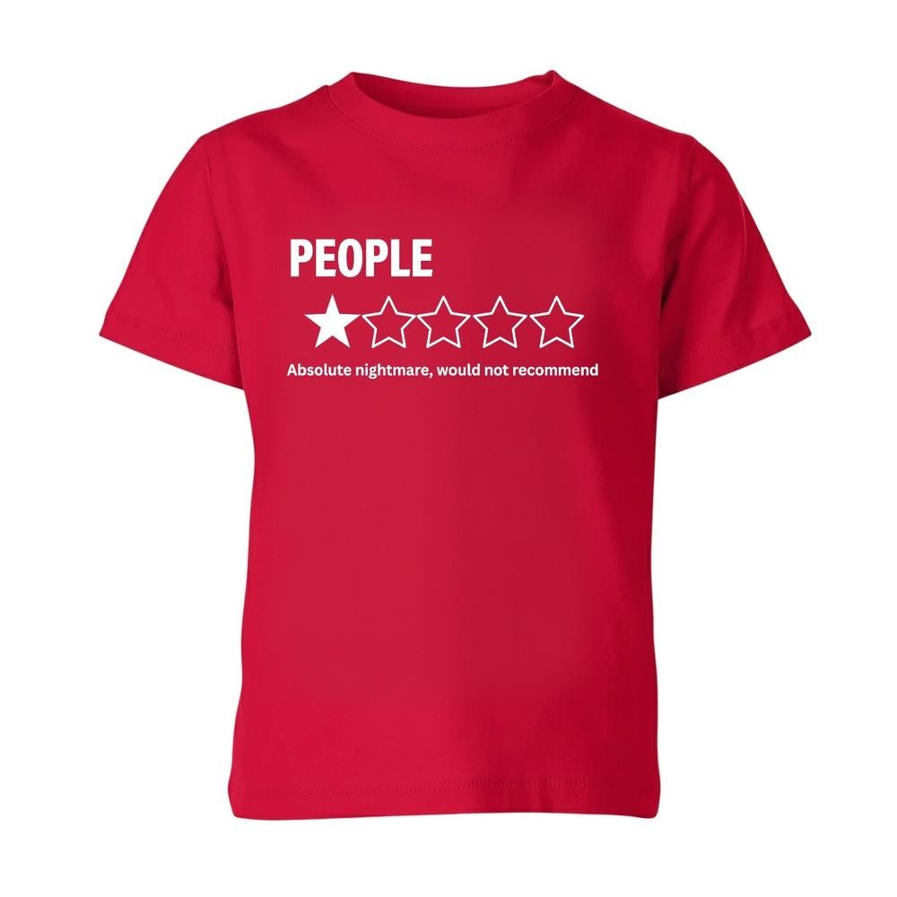 Funny Introvert TShirt Sarcastic People Review 1 Star Slogan Unisex Tee Adults S