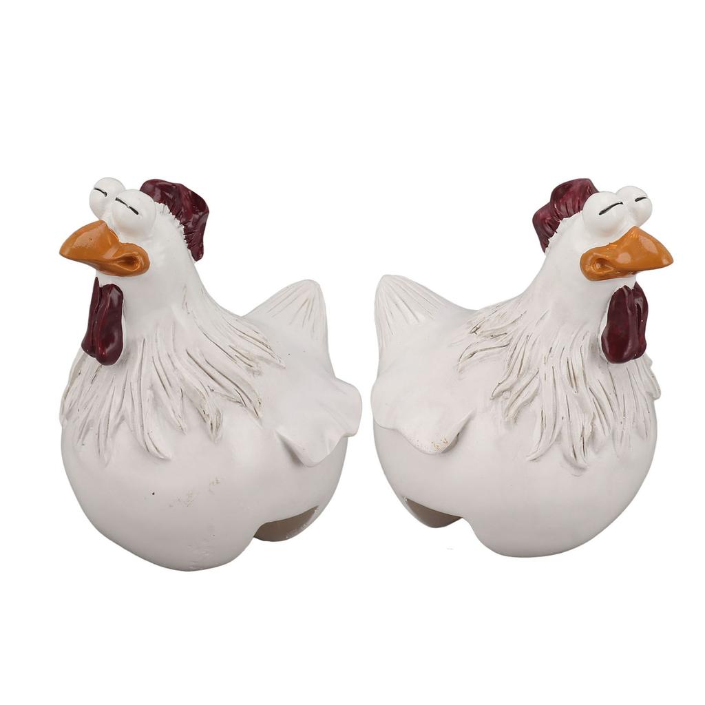 Funny Chicken Figurine Ornament Synthetic Resin Colorfast Exquisite Resin Chicken Ornament for