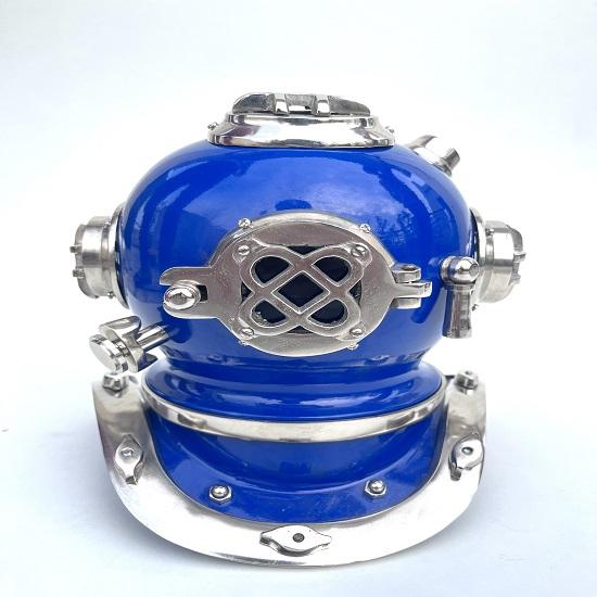 Scuba Diving Nautical Helmet Maritime Ship's Decorative Helmet (Blue)