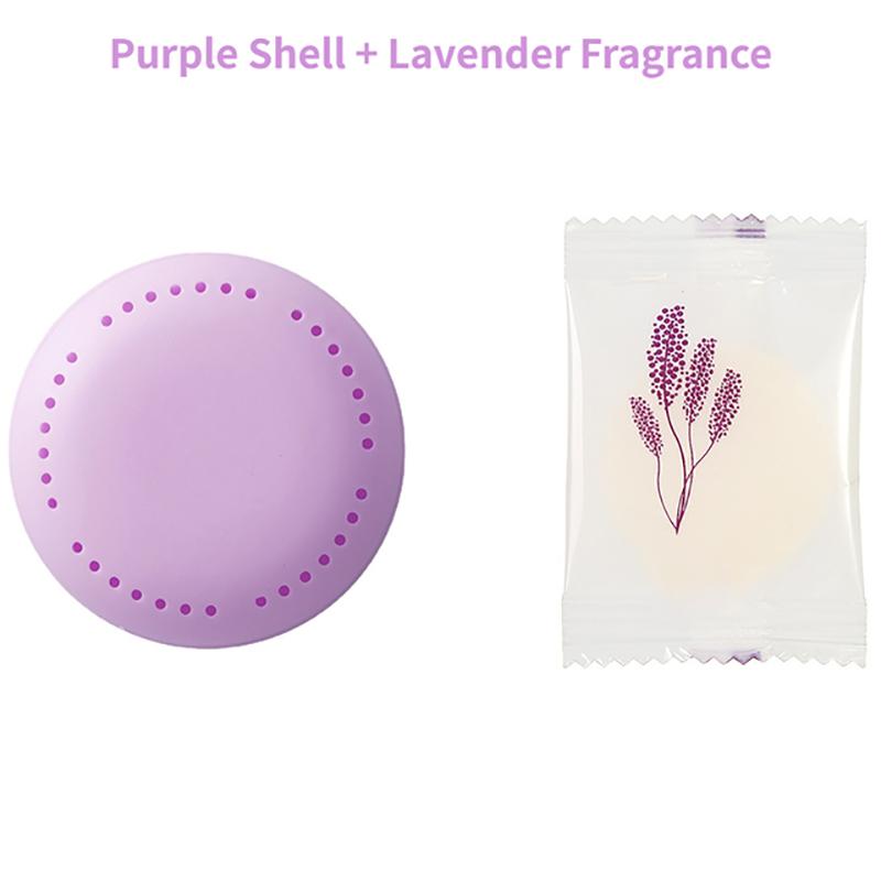 

Ароматерапия, аромат, стойкий дезодорант, принадлежности для ванной комнаты, шкаф для спальни, автомобиля, дома, туалета, дезодорант, однотонный круглый освежитель 3Pcs фиолетовый