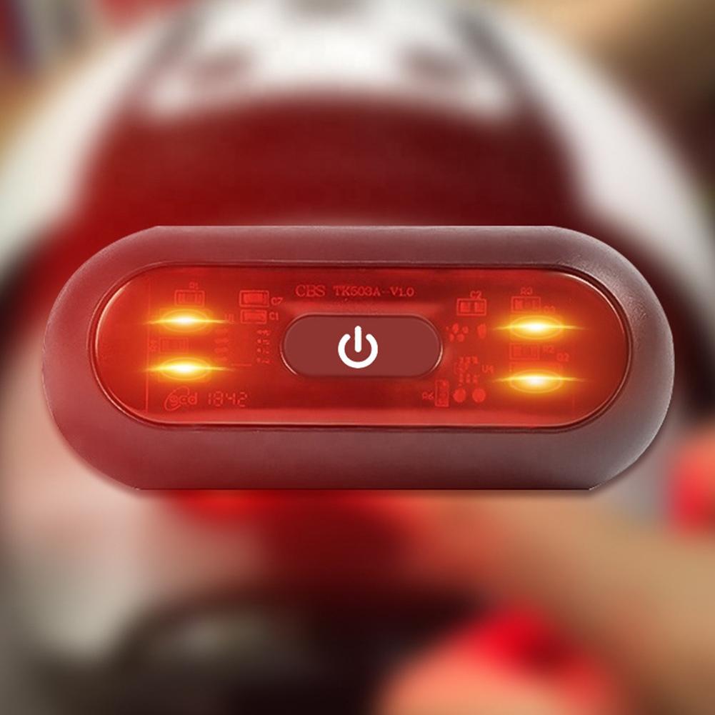 2/1Pcs Moto Helmet Brake Light Bike Motorcycle Bicycle Helmet Led Safety Signal Lamp Waterprooof Warning Tail Light Taillight