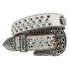Blingbling Rhinestones Waist Belt Studded Grommet Buckle Rivets Costumes Rhinestones Heavy Duty for Jeans Pants