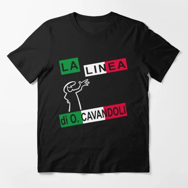 

Бавовна The Line Osvaldo Cavandoli футболка мода хіп-хоп La Linea футболка повсякденний круглий виріз плюс розмір футболки для жінок S