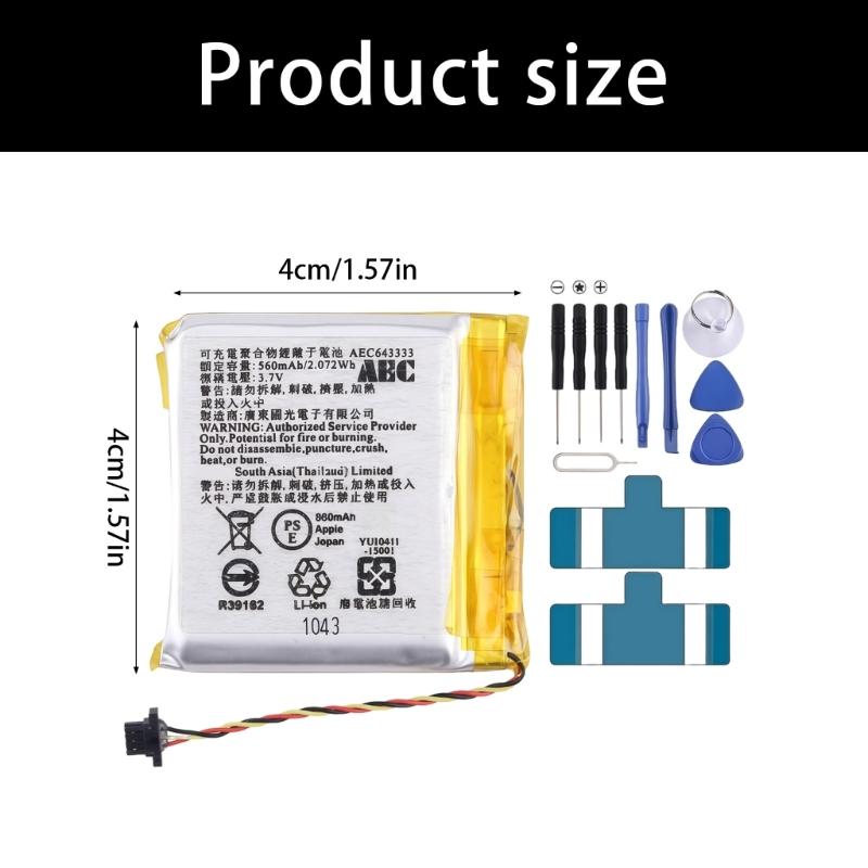 Unità di Alimentazione Batteria Ricaricabile Superiore AEC643333 Per Cuffie Wireless Studio 2.0 560mAh Capacità Funzionamento Fluido