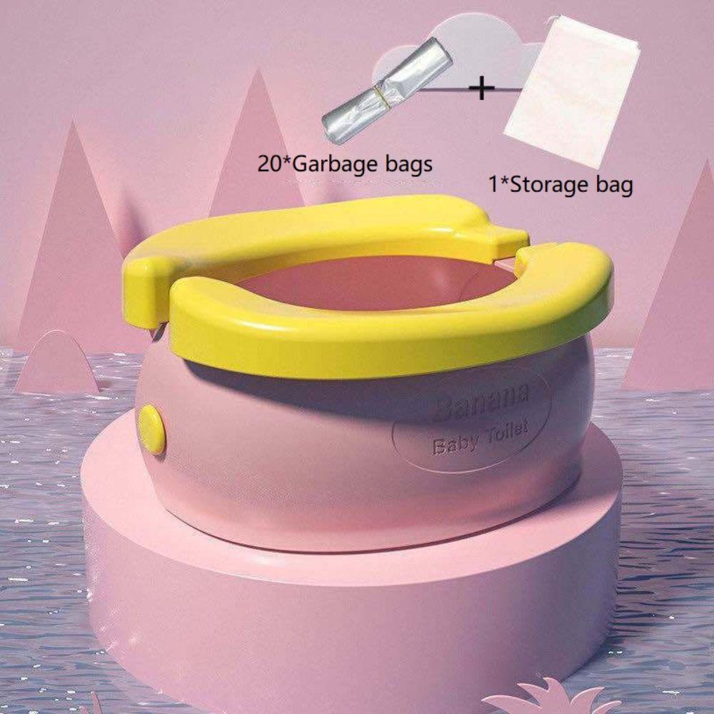 

Детский горшок портативный чистый туалет новый учебный стульчик для путешествий розовый