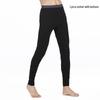 Men's Seamless Slimming Mid-Rise Lycra Pants - Thin, Elastic Base Layer for Autumn/Winter
