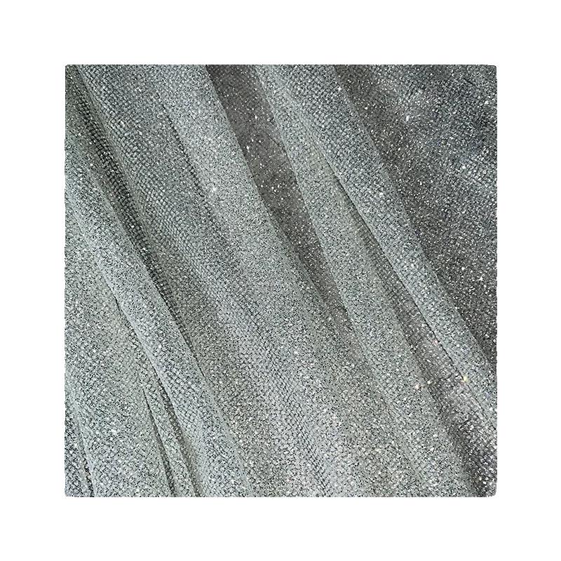 Glitter Powder Mesh Fabric Soft for Wedding Dress Stage Skirt Curtain Costume Designer Diy Sewing Material Cloth Handmade