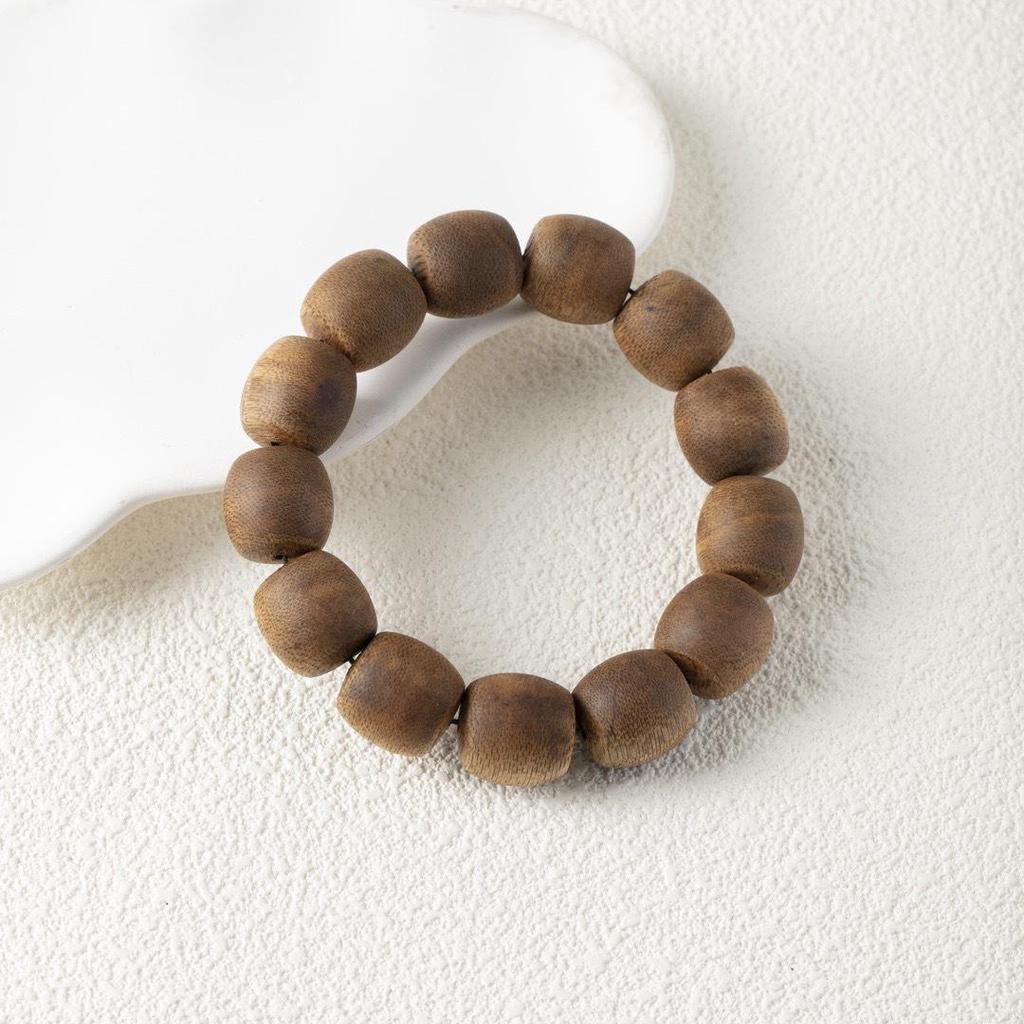Natural Kynam Agarwood 108-Bead Multi-Strand Prayer Bracelet for Women and Men