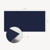 Vinyl Decorative Panel with Graphics for Kitchen or Bathroom 100x50 Cm Dark Navy Blue