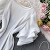 French Bellflower Fairy Mori Lotus Leaf Big Trumpet Sleeve Pleated Dress Mopping the Floor and Swinging Temperament Long Dress