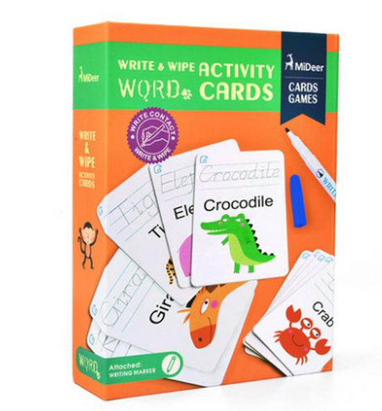 

MiDeer Reusable Erasable Flashcards: Letters, Numbers & Writing Practice