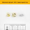 Triple Strength No-Sew Round Electroplated Magnetic Bag Buckle with Thickened Metal Pin