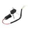 2 Pcs Ignition Switch Lock and Key Set for Bike Tricycle Electric Scooter Accessories Replacement