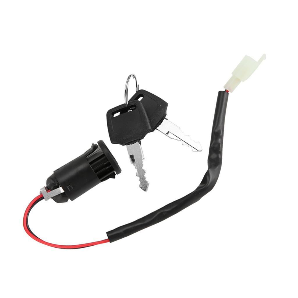 2 Pcs Ignition Switch Lock and Key Set for Bike Tricycle Electric Scooter Accessories Replacement