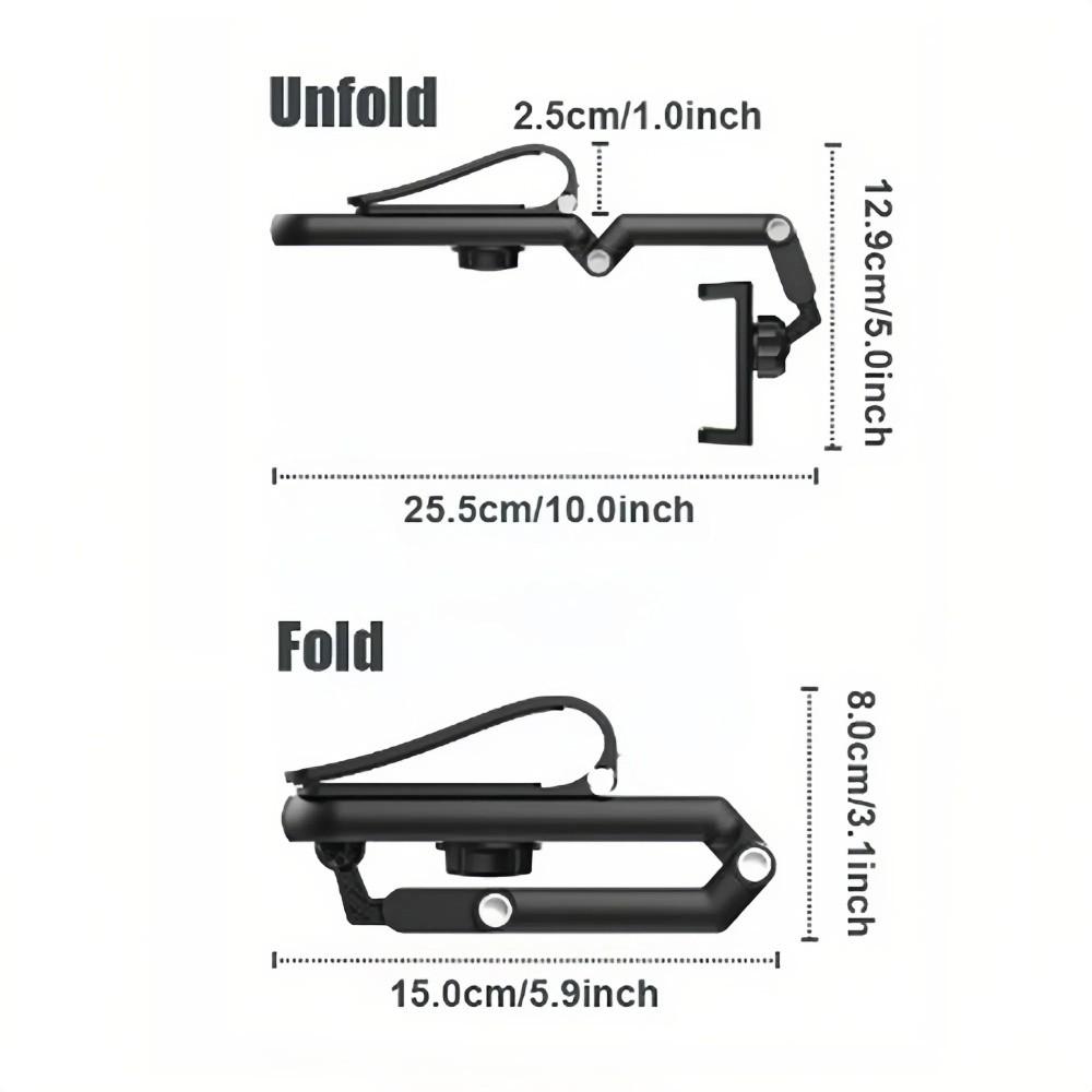 Sun Visor Mount Navigation Stand Retractable Cell Phone Holder  Driving Convenience