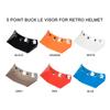 Universal 5-Snap Visor for Open Face Motorcycle Helmet Wind Flip Up Visor Shield Motorcycle Helmet Cap Tongue 5-Snap Wind Shield