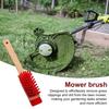 Lawn Mower Brush Compact Size Wooden Handle Cleaning Brush Lawn Mower Accessory Brush Grass Clipping Dirt Removal Tool