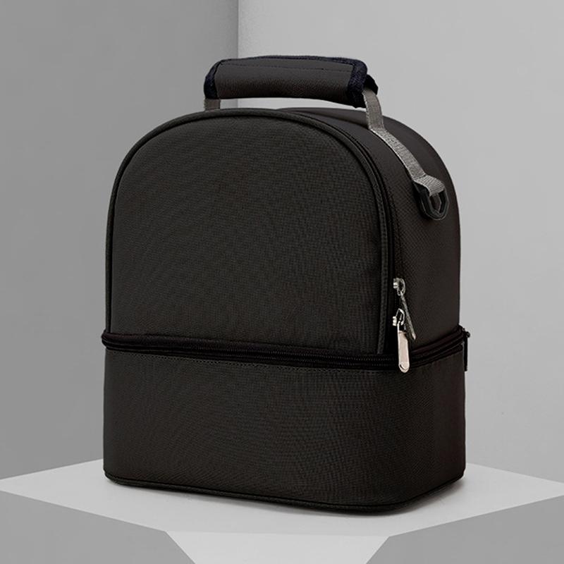 

Модная изоляционная двухслойная упаковка, однотонная большая вместительная сумка для мамы, крутая дорожная сумка для пикника, портативная сумка для еды, детские сумки