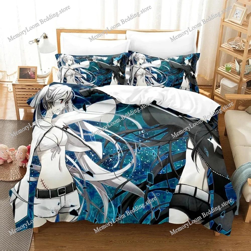 Black Rock Shooter Anime 3D Duvet Cover Bedding Set Polyester Pillowcases Quilt Cover Home Decor For Teens Gift Twin King Queen
