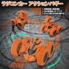 ROBOT PLAZA RC Car, Off-Road, RC Action Buggy, 4WD, Double-Sided, Kids Toy for Boys, 4WD, Fast (Orange)