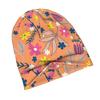 ZLIENSZUS Adult Botanical Flower Beanie Hat - Seamless Flat Print Winter with 2D, Layering for Streetwear & Weekend Outfits, Fall and Winter Fashion,