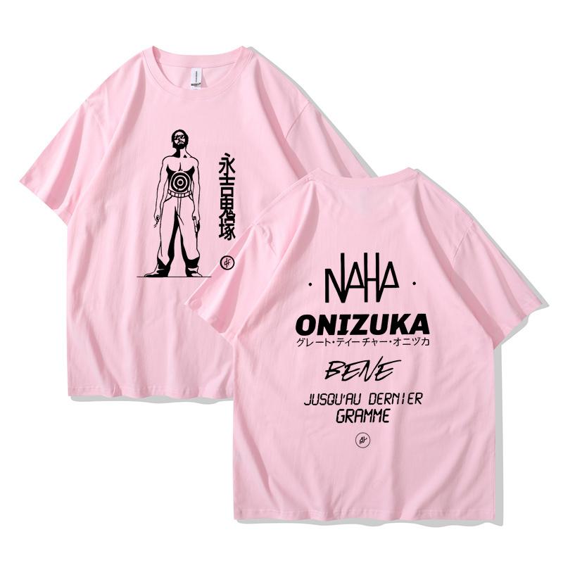 French Rap Band Le Monde Chico Album PNL Onizuka Print T Shirt Casual Loose Oversize Tee Shirt Unisex Clothes Streetwears Tees