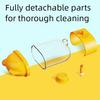 Transparent Automatic Bird Water Dispenser Leak-proof Knob Lock Parrot Drinking Bottle Wide Opening Easy To Install