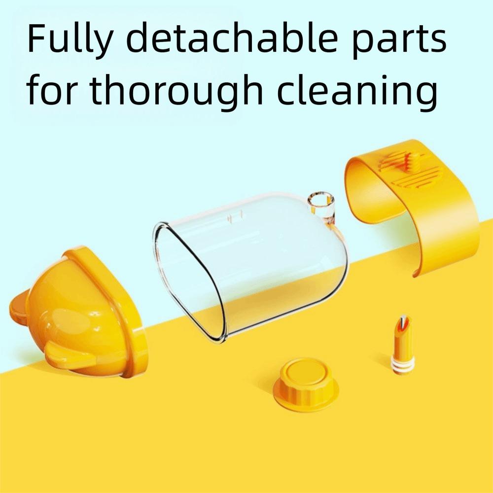 Transparent Automatic Bird Water Dispenser Leak-proof Knob Lock Parrot Drinking Bottle Wide Opening Easy To Install