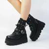 Fashion Slope Heel Short Boots for Women In Autumn and Winter 2025 New Thick Soled Plus Size Fashionable Short Boots for Women